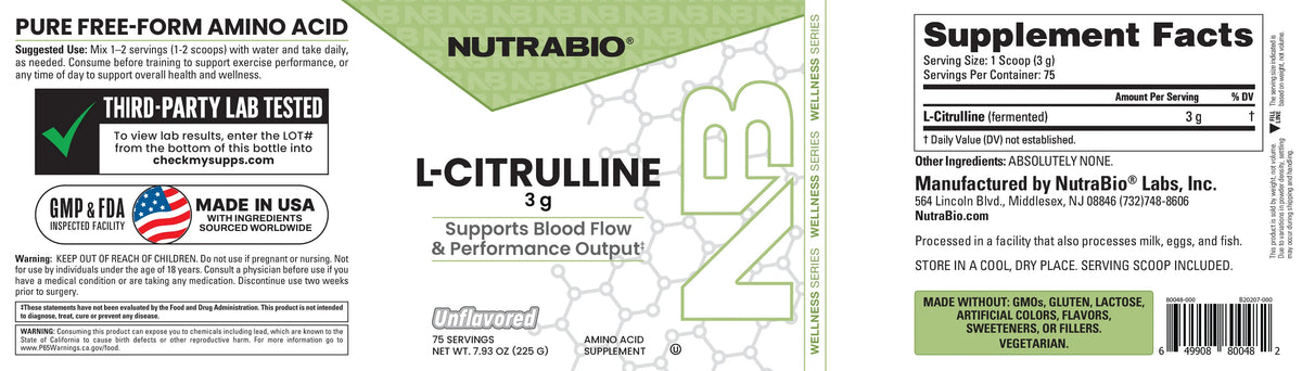 Nutrabio L-Citrulline