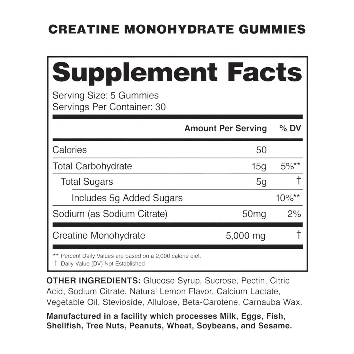 Creatine Monohydrate Gummies
