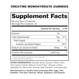 Creatine Monohydrate Gummies