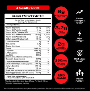 EC Sports Xtreme Force Pre Workout