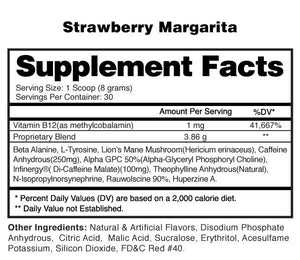 Stim Lord Strawberry Margarita Supplement Facts